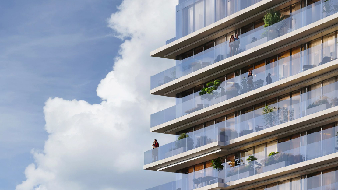 Modern residential building in Romania